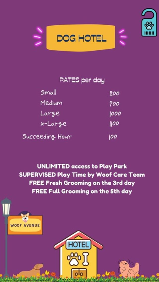 Pet Hotel Home Pet Boarding in Wilson, San Juan Woof Avenue Pet